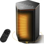 1500W Small Space Heater Portable W/ Thermostat 70 Oscillation Black New. Price: $57.99.
