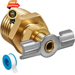 Dreyoo Pack 1/2'' Rv Water Heater Replacement Drain Valve With 1, Gold New. Price: $17.99.