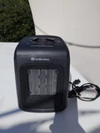 Comfort Zone Portable Desk Ceramic Space Heater With Thermostat And Small Fan Used. Price: $15.00.