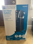 Utilitech Oil-filled Radiator Adjustable Thermostat Black Model 5228419 Wheels Used. Price: $49.99.