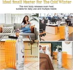 Portable Electric Space Heater 7 Fins Adjustable Thermostat White New. Price: $37.73.