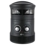 Alera 360 Deg Circular Fan Forced Heater, 8" X 12", Black New. Price: $49.42.
