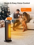 Homairate Ceramic Heater 1500W 20" Tall (W3300) Open. Price: $39.90.