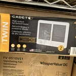 Cadet Com-pak Twin 4000W 240V Fan-forced In-wall Electric Heater White Open. Price: $110.00.