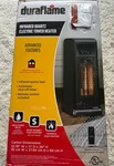 Duraflame 5HM9100 Infrared Quartz Electric Tower Heater W/ Remote Black Open Box. Price: $100.00.