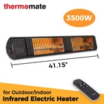 Thermomate Electric Patio Heater 3KW Carbon Fiber Outdoor/indoor Radiant Heating New. Price: $359.99.