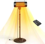 Flowbreeze 78" Outdoor Patio Heater 1500W 3 Modes 12H Timer IP54 Waterproof Open. Price: $124.00.
