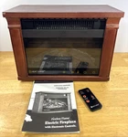 Surge Electric Fireplace Heater 1200W Portable 17.5 W/ Remote - Tested Used. Price: $49.99.