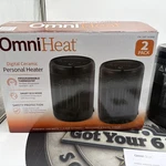 Omniheat Digital Ceramic Personal HEATER-2 Pack Used. Price: $22.99.