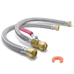 Tt Flex 24 Water Heater Connector Kit 3/4" Ball 0.75 Inches, Silver New. Price: $61.35.