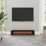 Duraflame 51.5 In. Freestanding Electric Fireplace Baseboard Heater Black Open. Price: $140.00.