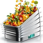 Wantjoin Steam Table Hotel Pans 1/1 Full Size 2.5 Inch Deep 6 Pack, Stainless... New. Price: $102.46.