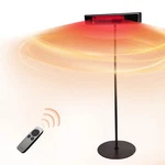 East Oak Patio Electric 1500W Standing Outdoor Heaters SPH22001 - Black Open. Price: $119.57.