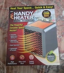 Handy Heater 1200 Watts Pure Warmth Ceramic Space Open. Price: $60.00.