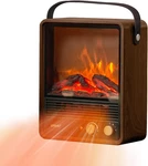 1500W Portable Indoor Fireplace Heater With Realistic Flame & Sound - Walnut New. Price: $148.99.