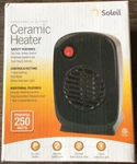New Nos Soleil Personal Electric Ceramic Heater 250 Watt Mh 01B Black Office. Price: $25.00.