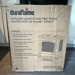 Duraflame Infrared Quartz Electric Stove Heater 3D Effect DFI-7105-03 Open. Price: $331.55.
