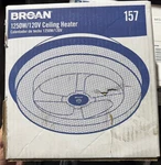 Broan 157 1250W Electric Radiant Ceiling Heater - Gray New. Price: $95.00.