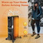 1500W 7-FIN Electric Oil Filled Radiator Space Heater Thermostat Room Radiant New. Price: $63.22.