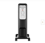 Pelonis Electric Portable Oil Filled Radiator Heater Black 1500W 3 Settings Open. Price: $45.00.