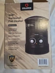 Pelonis PSH17PF2HDB 1500-WATT 360 Surround Fan Heater New, Open Box. Price: $20.00.