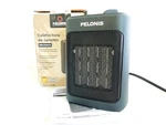 Pelonis 1500W Ceramic Fan-forced Electric Space Heater, Black Used. Price: $17.75.