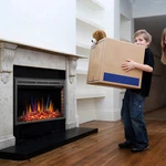 Yukool Electric Fireplace Insert, Recessed Heater,lmitation Log Decoration New. Price: $279.99.