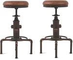 Antique Vintage Industrial Barstool Pu Leather Water Pipe Fire Hydrant Design Ca New. Price: $432.40.