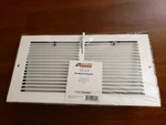 Accord Ventilation Baseboard Register 12" X 6" White New. Price: $17.95.
