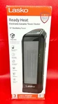 Lasko Ready Electronic Ceramic Tower Heater 16" Oscillating Adj Termo Open. Price: $24.49.