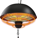 Hanging Patio Heater, Outdoor/indoor Electric Infrared, Ceiling With 3 Ad New. Price: $345.04.