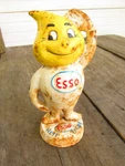 Cast Iron Esso Piggy Bank Oil Gas Heavy Herr Tropf Mr Drip Man Cave Garage Gq Used. Price: $232.95.