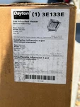 Dayton 3E133 Suspended Gas Infrared Flat Panel Heater, 60000 Btuh New. Price: $450.00.