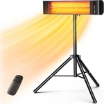 Vagkri Heaters 1S Heating 1500W Infrared Patio Remote 3 Settings Open. Price: $159.00.