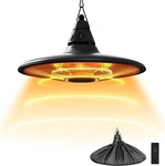 Electric Hanging Ceiling Heater 1500W Outdoor With Remote Ctrl Waterproof Black New. Price: $159.98.