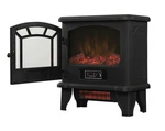 Duraflame DFI-5010-01 Infrared Fireplace Stove With 3D Effect -black Open. Price: $100.00.