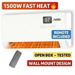 Wall-mounted Space Heater With Thermostat And Remote Control Jndro Open. Price: $54.14.