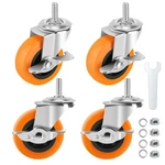 Wheels, Inch Casters Set Of 4, Threaded Stem 3/8-16 X Screw Diamete New. Price: $18.49.