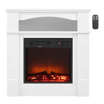Uimoso 33-INCH Freestanding Electric Fireplace Heater With 1500W Mantel White New. Price: $174.99.