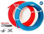 Efield Rolls 1/2" X100FT (200FT) Pex-b Pipe/tubing Red &blue With Cutter New. Price: $52.99.