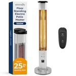 Serenelife 1500W Infrared Patio Portable Stand Heater W/ Remote Control (black) New. Price: $213.49.