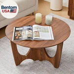 Small Round Coffee 27.5'' Farmhouse Table,mid Century Modern Circl New. Price: $113.41.