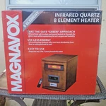 Magnavox 8 Element Infrared Heater W/remote 1500W Wood Cabinet New Sealed Box. Price: $142.37.