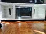 Clihome 70IN Fireplace Tv Stand W/36IN Electric Media Console Cabinet Used. Price: $450.00.