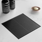 Square Shower Drain With Removable Wedge 8-INCH, Matte Black New. Price: $69.38.