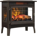 Duraflame DFI-5010-02-3A Infrared Electric Fireplace Stove 3D Bronze Open. Price: $129.00.