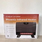 Storm HS-1500-PHXG Infrared Heater 1500W Wall/floor Remote Black New. Price: $87.62.