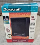 1994 Duracraft Furnace CZ-1119 1500 Watts Electric Air Fan Space Heater Nos New. Price: $39.99.