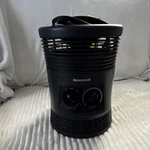 Honeywell 360 Surround Portable Electric Heater Black Thermostat Rotary Knob Used. Price: $19.99.