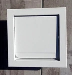 Master Flow In. Round Wall Vent Flush Mount White L-HFW4 New. Price: $38.95.